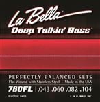 La Bella 760FL Deep Talkin' Bass Guitar Strings Flat Wound